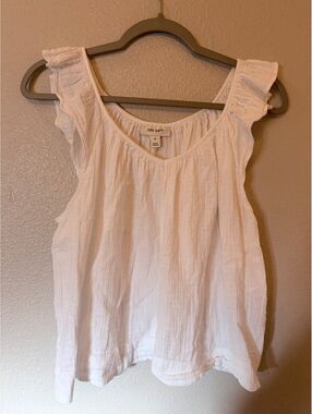 On 34th White Crop Top